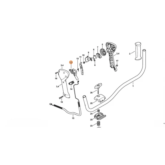 STIHL   Dźwignia przełącznika 4863 435 2400